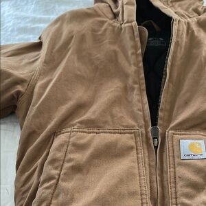 Carhartt Tan Hooded Jacket kids like new